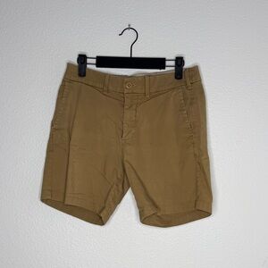 Abercrombie & Fitch Men's Brown Flat Front Shorts